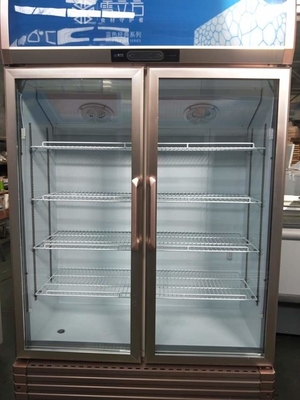 Gold Series Double Door Refrigerator Glass Door