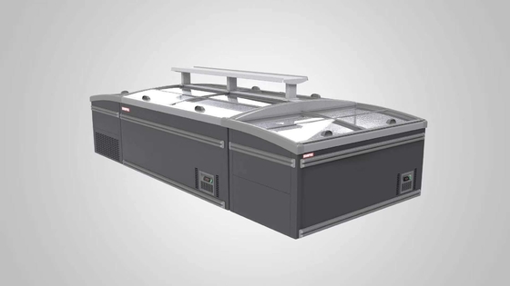 Commercial Glass Freezer Top Freezer Direct Cooling 850mm