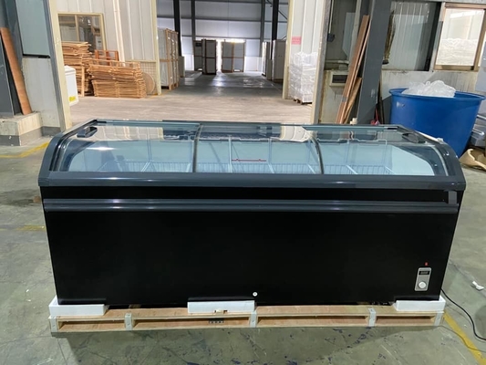 Commercial Glass Freezer Top Freezer Direct Cooling 850mm