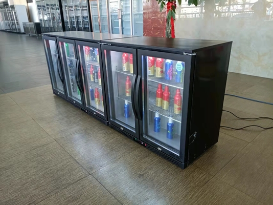 Three Door Wholesale Mini Cola Refrigerator Drink Display Freezer For Bar