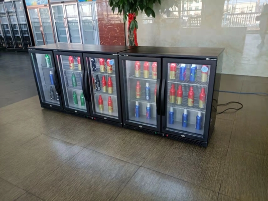 Three Door Wholesale Mini Cola Refrigerator Drink Display Freezer For Bar