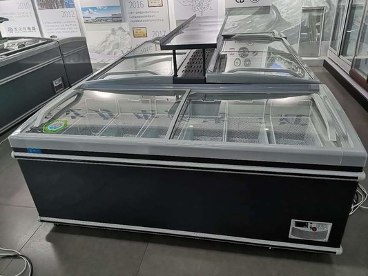 Direct cooling Commercial Chest Freezer Glass Top