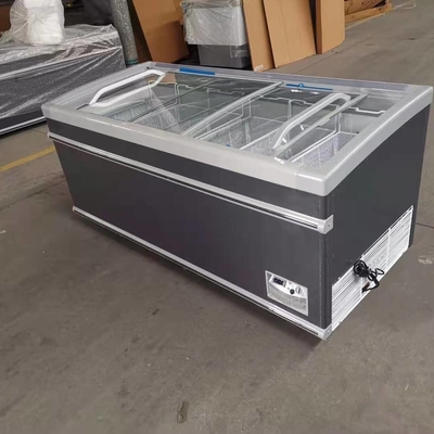 Direct cooling Commercial Chest Freezer Glass Top