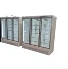 2 / 3 Door Air Cooled Refrigerated Display Cabinet White Commercial Large Capacity